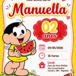 Eu vou criar o seu logotipo e seu convite de aniversário.