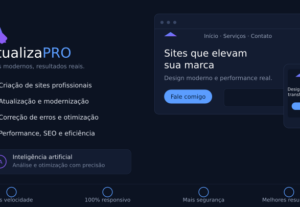 Eu vou Atualizar, corrijo e modernizo site utilizando IA