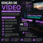 Eu vou editar seu vídeo bruto