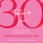 Eu vou criar seu convite de evento