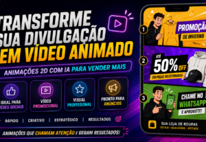 Eu vou fazer um video animado 2d com ia para sua propaganda