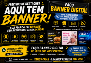 Eu vou Fazer banner personalizados para sua loja digital