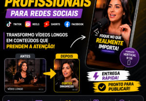 Eu vou Fazer cortes profissionais  Reels, TikTok