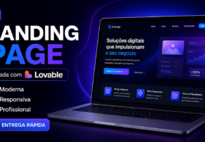 Eu vou criar uma landing page profissional com Lovable