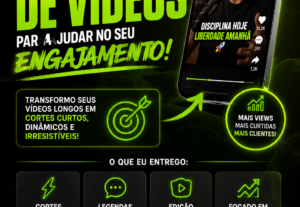 Eu vou Criar cortes do seu vídeo para alcance e engajamento