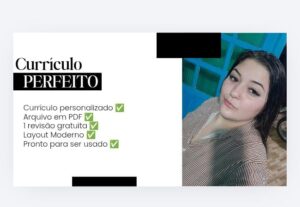 Eu vou criar um currículo profissional e moderno para você