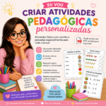 Eu vou criar atividades pedagógicas personalizadas