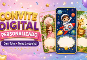 Eu vou criar convite infantil personalizado