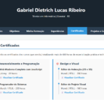 Eu vou criar um site portfólio profissional e moderno