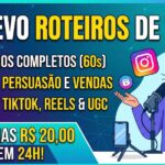 Eu vou escrever 2 roteiros persuasivos para seu negócio