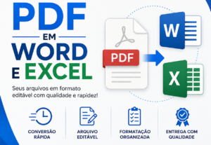 Eu vou Converter o seu PDF para texto editável