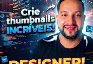 Eu vou criar uma thumbnail youtube em 3D