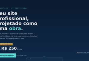 Eu vou Fazer um site para o estabelecimento