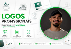 Eu vou Desenvolver uma logo moderna e personalizada em até 4...