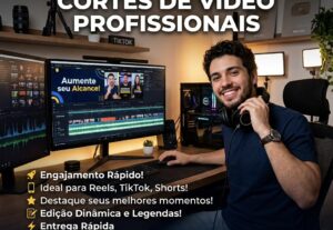 Eu vou criar cortes profissionais dos seus vídeos rapidament...