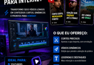 Eu vou fazer cortes do seu video