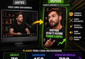 Eu vou transformar seu vídeo longo em cortes dinâmico