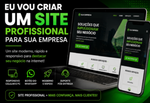 Eu vou criar um site profissional para sua empresa