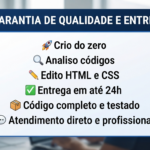 Eu vou Criar do zero e corrijo codigos HTML