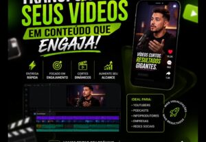 Eu vou Criar cortes do seu vídeo para alcance e engajamento
