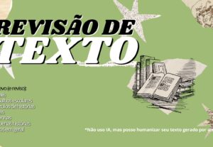 Eu vou revisar e ajudar você a escrever