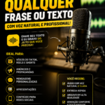 Eu vou gravar qualquer frase ou texto enviado por você