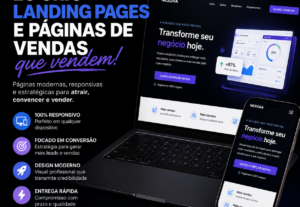 Eu vou criar uma landing page ou página de vendas