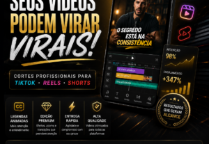 Eu vou Transformar seus vídeos em cortes profissionais
