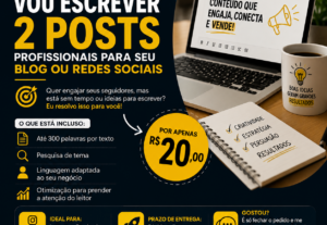 Eu vou fazer uma Redação e Criação de Conteúdo