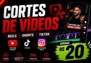 Eu vou Transformar vídeos longos em cortes virais
