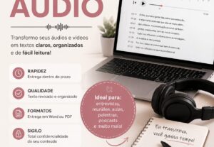 Eu vou transcrever seus áudios e vídeos com rapidez