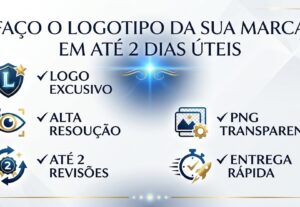 Eu vou Fazer o logotipo da sua marca em 2 dias uteis
