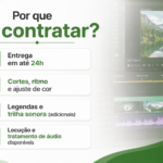 Eu vou editar seu vídeo com qualidade profissional em até 24