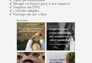 Eu vou criar um post claro e organizado para o seu Instagram
