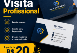 Eu vou criar um cartão de visita profissional e personalizad...