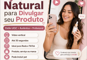 Eu vou gravar um vídeo natural para divulgar seu produto