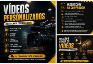 Eu vou fazer Vídeos Personalizados com Qualidade Profissiona...