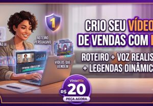 Eu vou criar video de vendas criativo e vsl usando ia