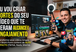 Eu vou criar cortes do seu vídeo