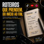 Eu vou escrever roteiros seus roteiros para Instagram, TikTo...