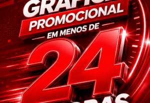 Eu vou produzir artes gráficas em menos de 24 horas.