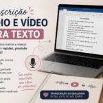 Eu vou transcrever seus áudios e vídeos para texto