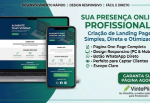 Eu vou criar uma landingpage simples para o seu negocio