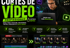 Eu vou criar cortes do seu vídeo que geram alcance.