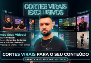 Eu vou Criar cortes virais do seu vídeo