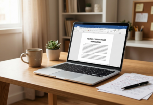 Eu vou digitar, organizar e formatar documentos em Word/PDF