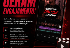Eu vou editar seu vídeo para gerar mais engajamento