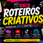 Eu vou criar roteiros criativos para vídeos, teatro e etc...
