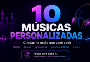 Eu vou criar um pacote com 10 musicas personalizadas