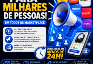 Eu vou anunciar seu produto para mais de 30 mil pessoas.